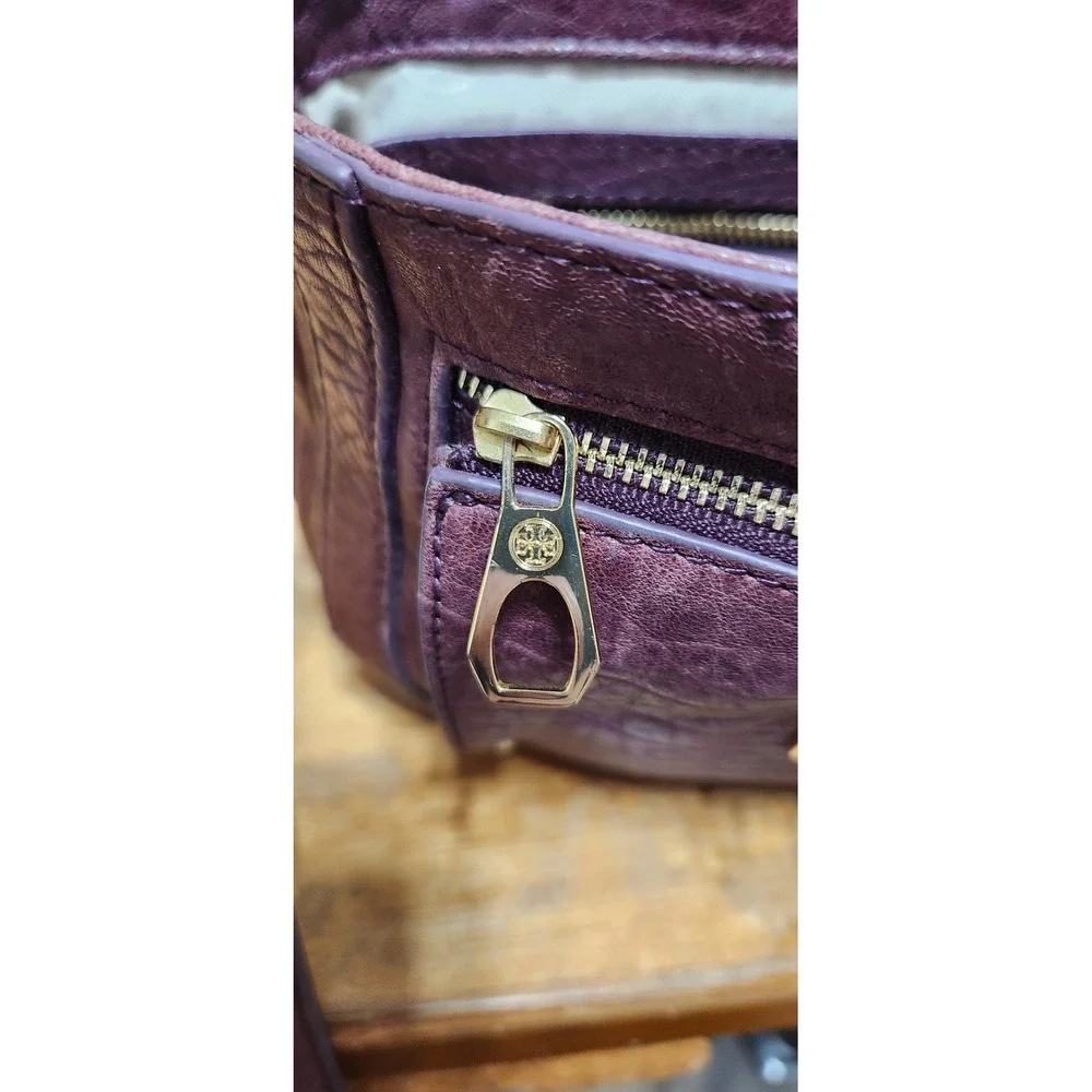 Early 2011 Tory Burch 797 Mini‎ Burgundy crossbody shoulder bag Authenticated